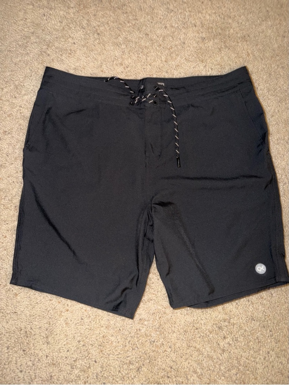 Outerknown Apex Evolution Black Board Shorts, new without tags